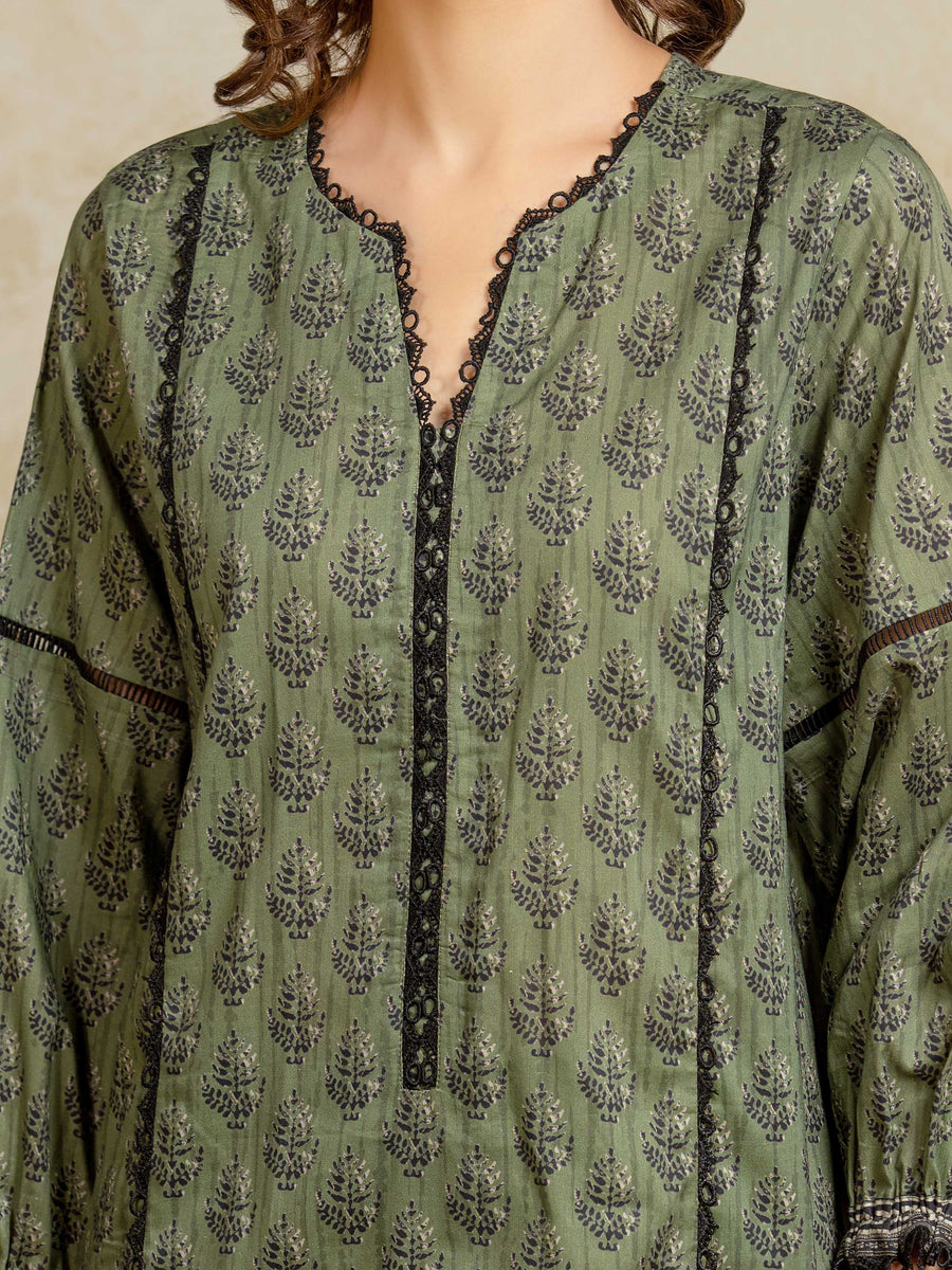 edenrobe Allure Unstitched Printed Khaddar 3Pc Suit EWU5A3-35903