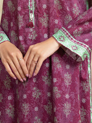 edenrobe Allure Unstitched Printed Khaddar 3Pc Suit EWU5A3-35905