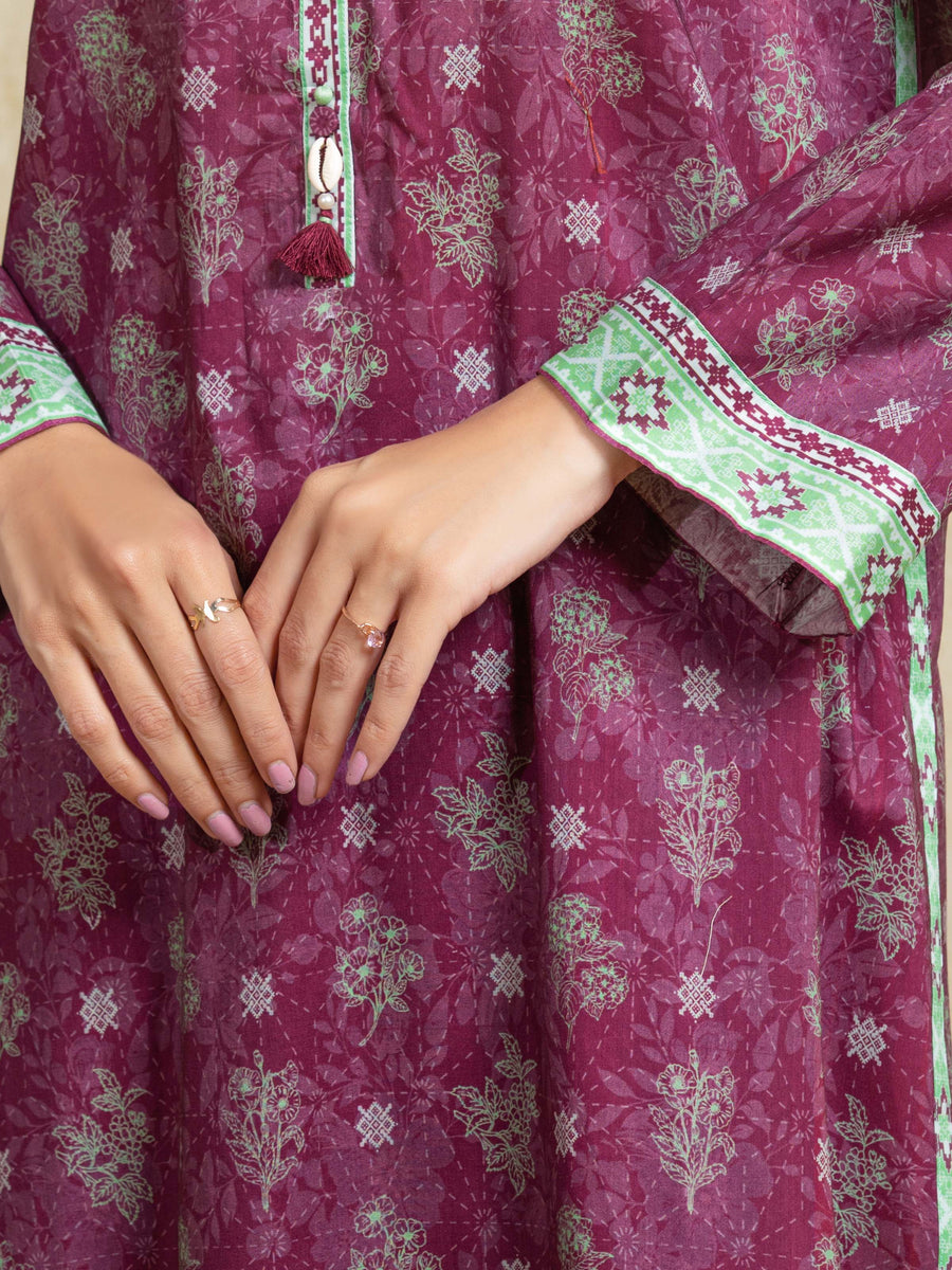 edenrobe Allure Unstitched Printed Khaddar 3Pc Suit EWU5A3-35905