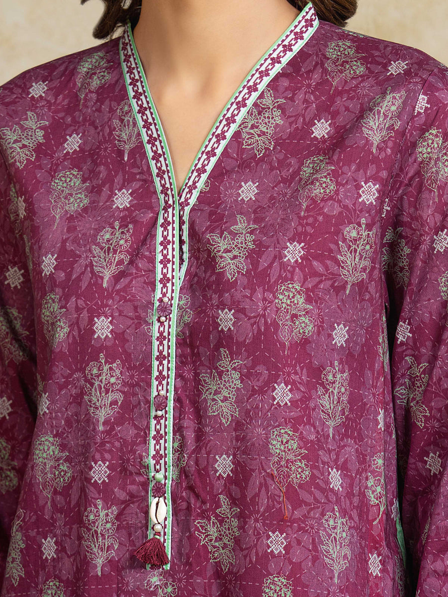 edenrobe Allure Unstitched Printed Khaddar 3Pc Suit EWU5A3-35905