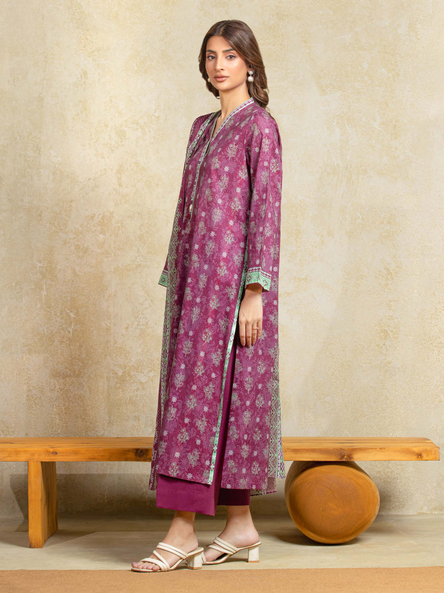 edenrobe Allure Unstitched Printed Khaddar 3Pc Suit EWU5A3-35905