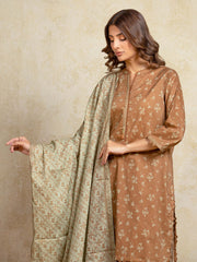 edenrobe Allure Unstitched Printed Khaddar 3Pc Suit EWU5A3-35908