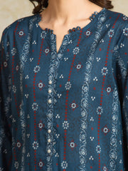 edenrobe Allure Unstitched Printed Khaddar 3Pc Suit EWU5A3-35909