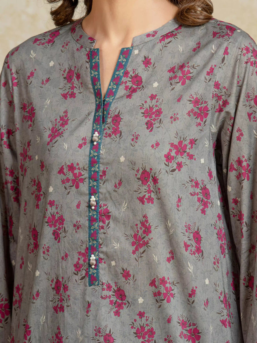 edenrobe Allure Unstitched Printed Khaddar 3Pc Suit EWU5A3-35911