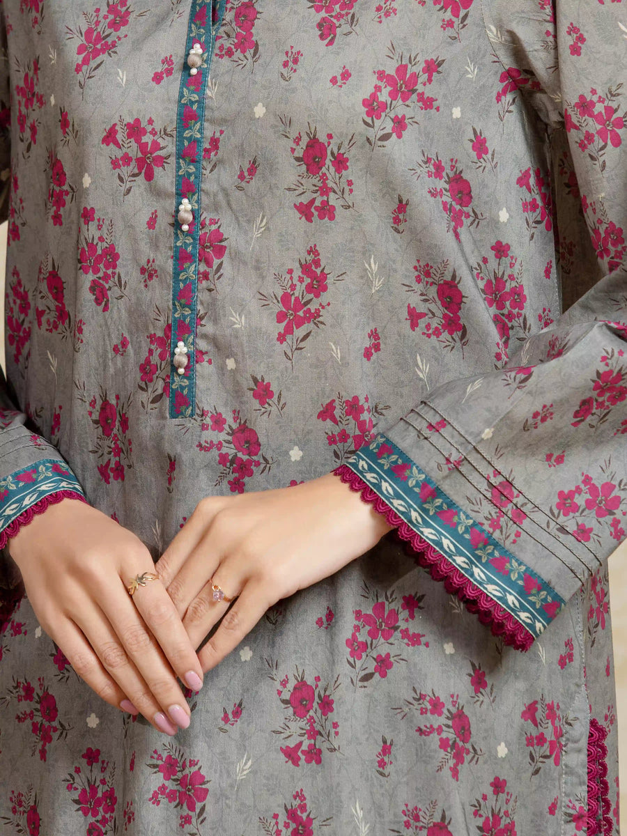 edenrobe Allure Unstitched Printed Khaddar 3Pc Suit EWU5A3-35911