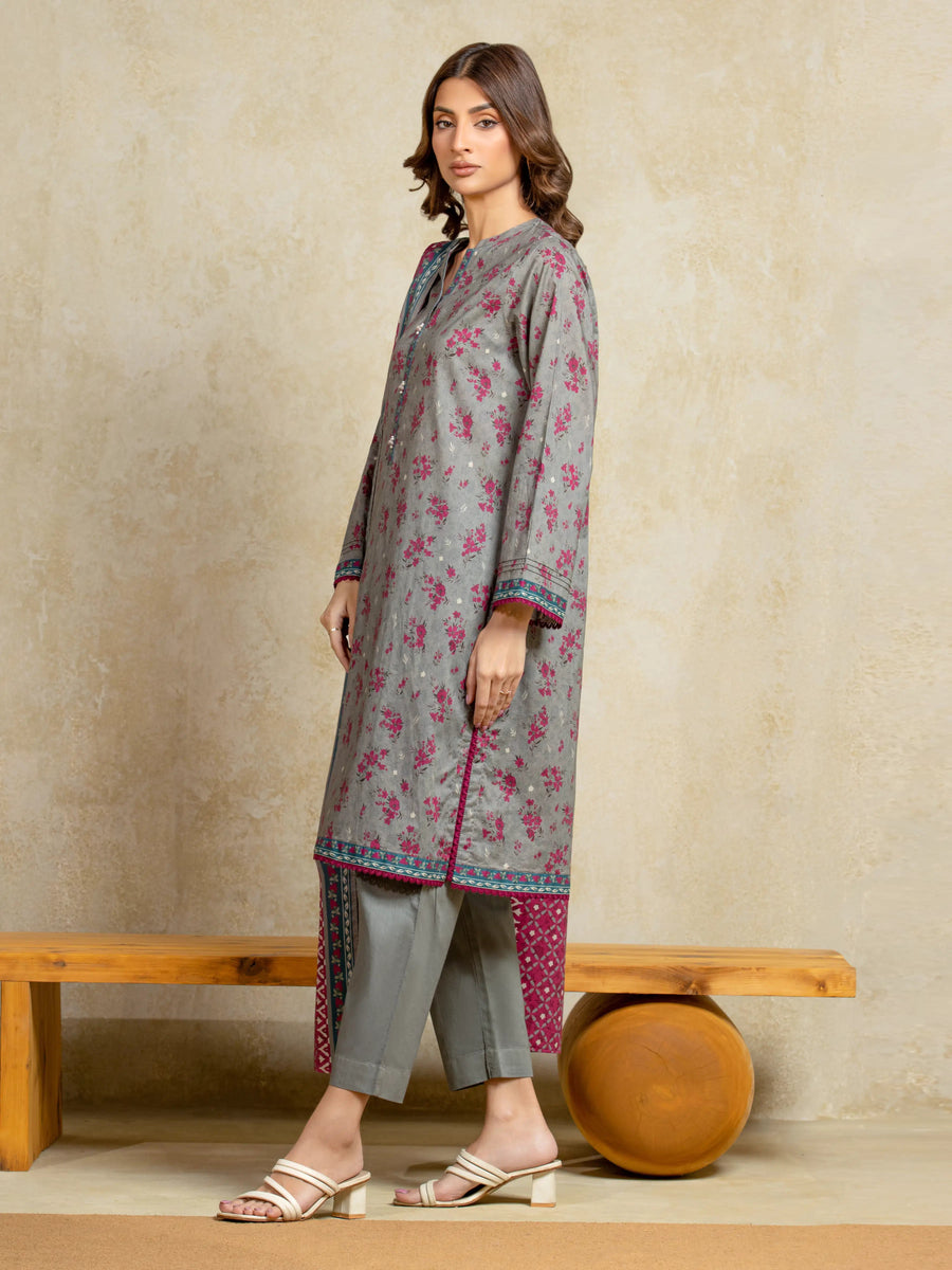 edenrobe Allure Unstitched Printed Khaddar 3Pc Suit EWU5A3-35911