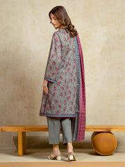 edenrobe Allure Unstitched Printed Khaddar 3Pc Suit EWU5A3-35911