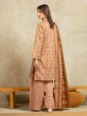 edenrobe Allure Unstitched Printed Khaddar 3Pc Suit EWU5A3-35912