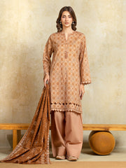 edenrobe Allure Unstitched Printed Khaddar 3Pc Suit EWU5A3-35912