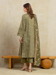 edenrobe Allure Unstitched Printed Khaddar 3Pc Suit EWU5A3-35916