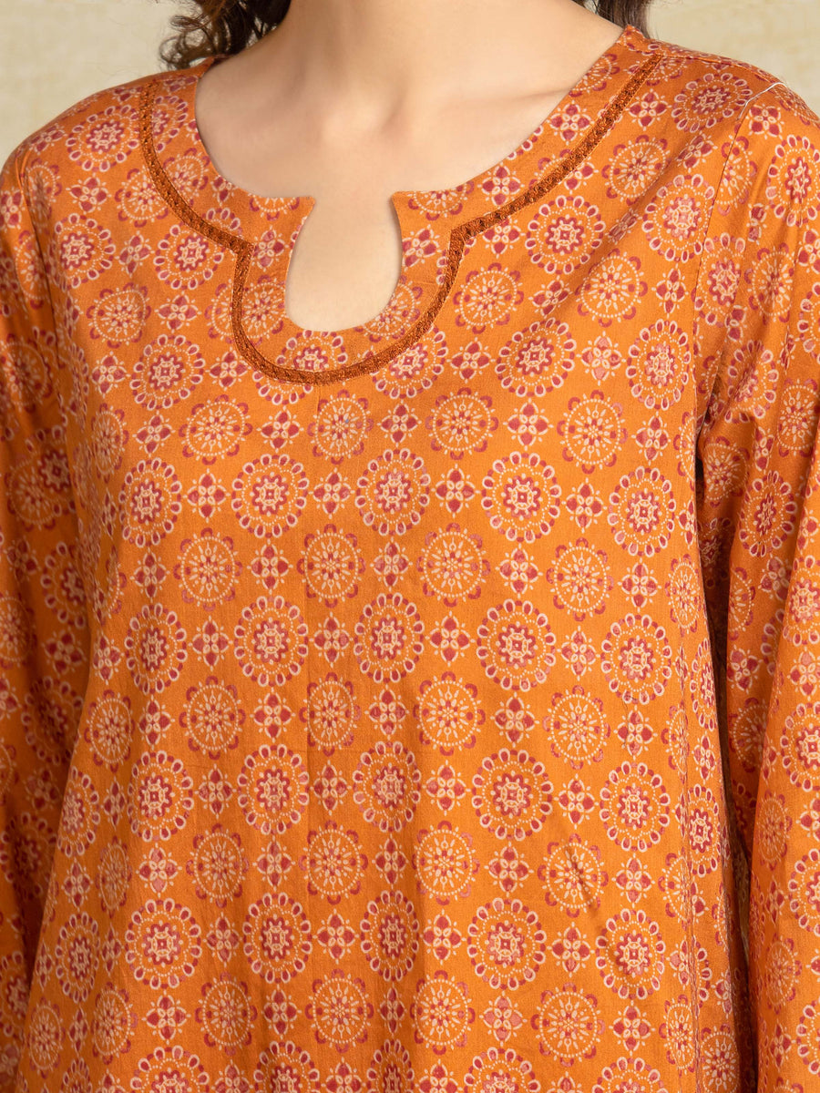 edenrobe Allure Unstitched Printed Khaddar 3Pc Suit EWU5A3-35917