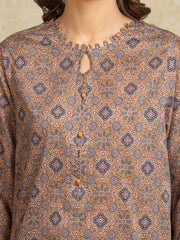 edenrobe Allure Unstitched Printed Khaddar 3Pc Suit EWU5A3-35919
