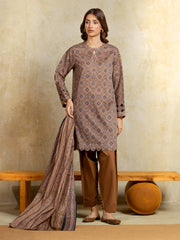 edenrobe Allure Unstitched Printed Khaddar 3Pc Suit EWU5A3-35919