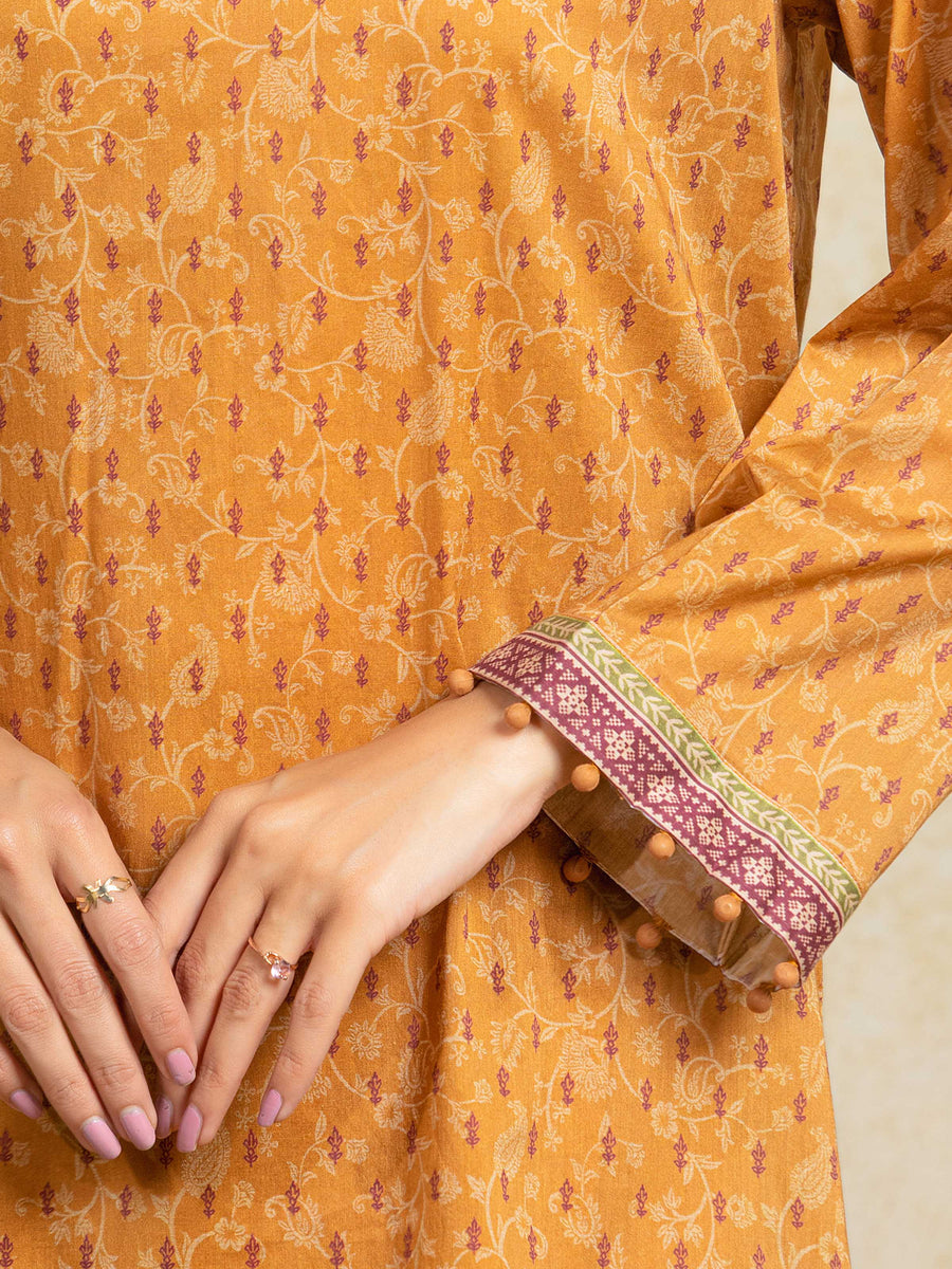 edenrobe Allure Unstitched Printed Khaddar 3Pc Suit EWU5A3-35923