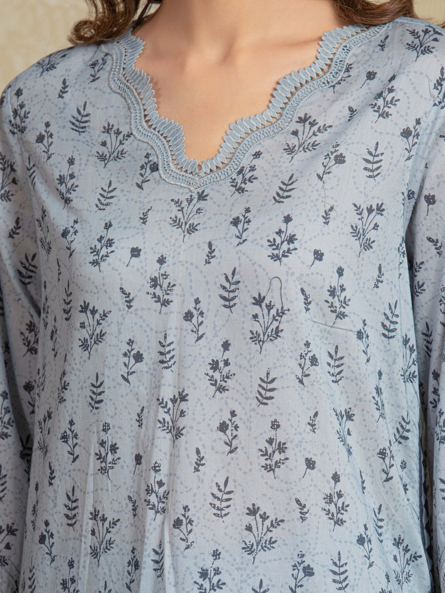 edenrobe Allure Unstitched Printed Khaddar 3Pc Suit EWU5A3-35924