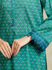 edenrobe Allure Unstitched Printed Khaddar 3Pc Suit EWU5A3-35934
