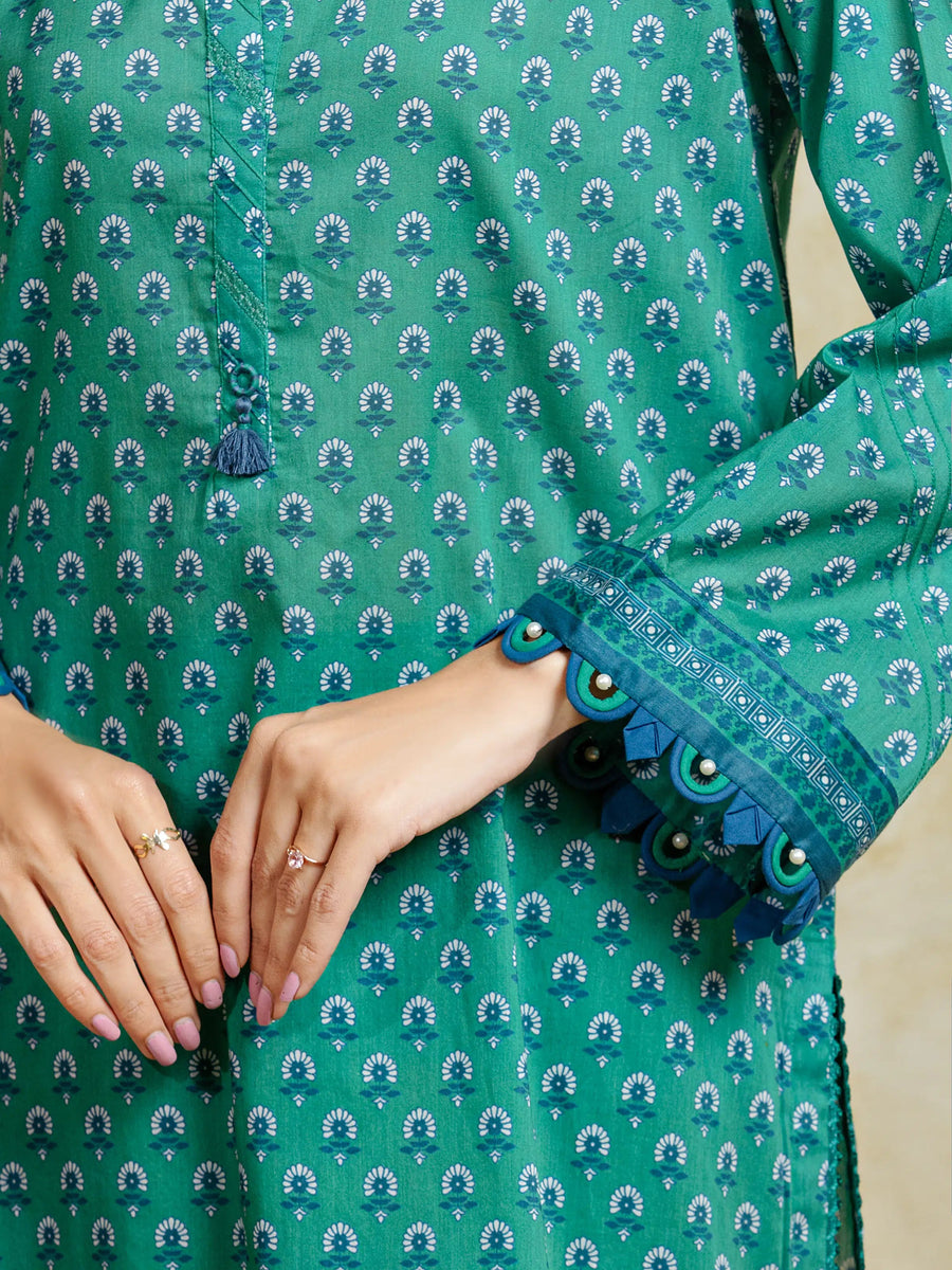 edenrobe Allure Unstitched Printed Khaddar 3Pc Suit EWU5A3-35934