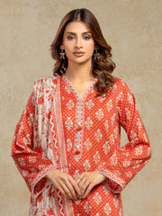 edenrobe Allure Unstitched Printed Khaddar 3Pc Suit EWU5A3-35938