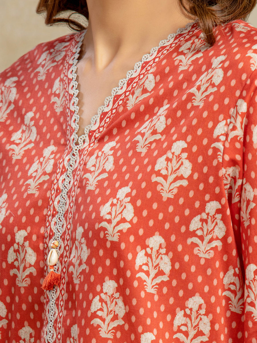 edenrobe Allure Unstitched Printed Khaddar 3Pc Suit EWU5A3-35938