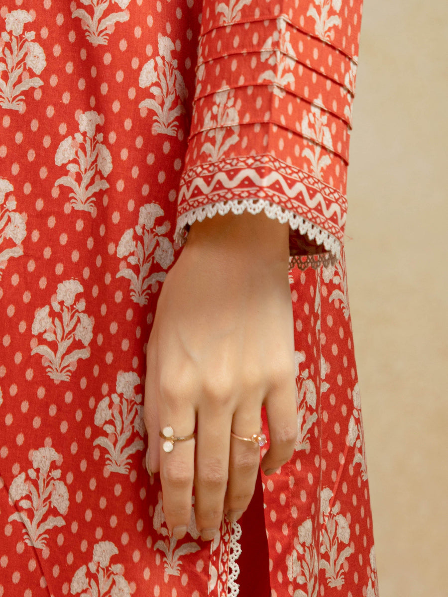 edenrobe Allure Unstitched Printed Khaddar 3Pc Suit EWU5A3-35938