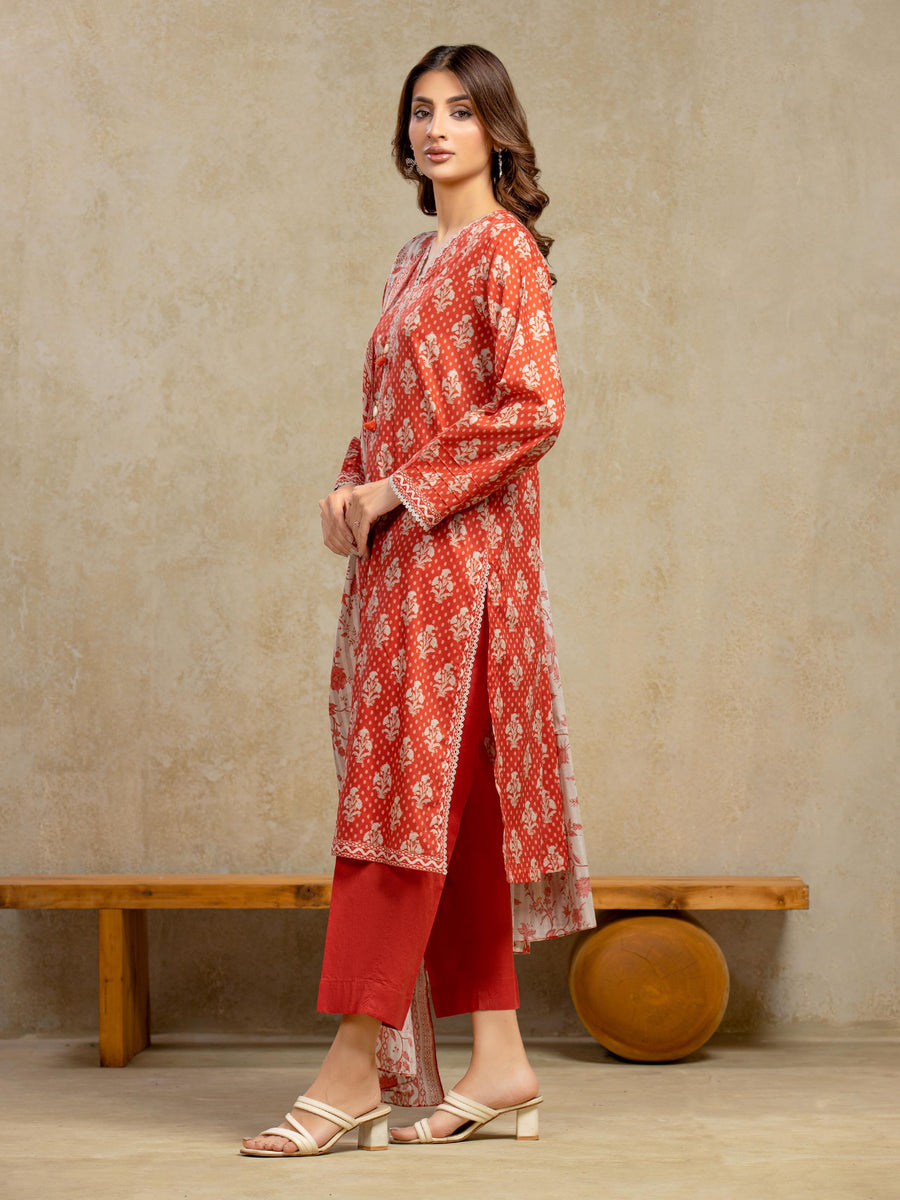 edenrobe Allure Unstitched Printed Khaddar 3Pc Suit EWU5A3-35938