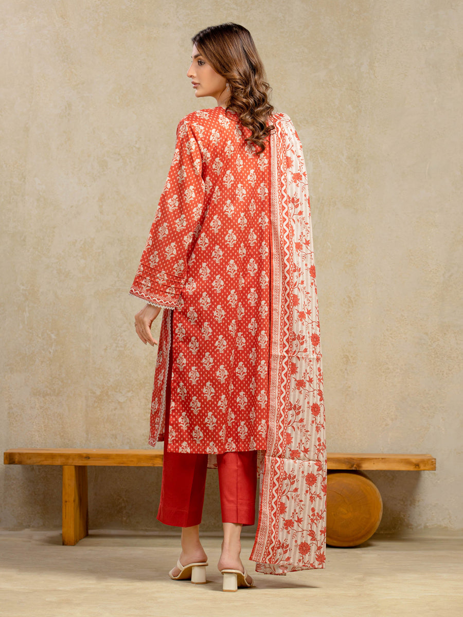 edenrobe Allure Unstitched Printed Khaddar 3Pc Suit EWU5A3-35938