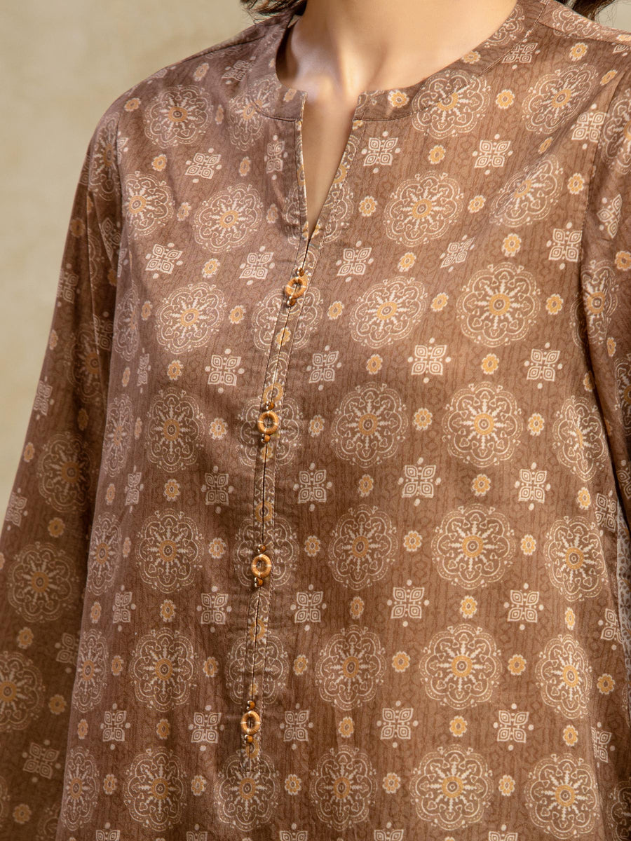 edenrobe Allure Unstitched Printed Khaddar 3Pc Suit EWU5A3-35940