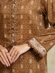 edenrobe Allure Unstitched Printed Khaddar 3Pc Suit EWU5A3-35942
