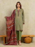edenrobe Allure Unstitched Printed Khaddar 3Pc Suit EWU5A3-35943
