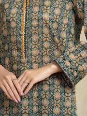 edenrobe Allure Unstitched Printed Khaddar 3Pc Suit EWU5A3-35945