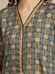 edenrobe Allure Unstitched Printed Khaddar 3Pc Suit EWU5A3-35945
