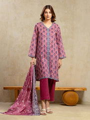 edenrobe Allure Unstitched Printed Khaddar 3Pc Suit EWU5A3-35947