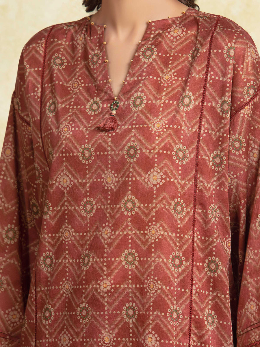 edenrobe Allure Unstitched Printed Khaddar 3Pc Suit EWU5A3-35950