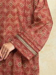edenrobe Allure Unstitched Printed Khaddar 3Pc Suit EWU5A3-35950