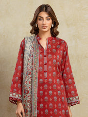 edenrobe Allure Unstitched Printed Khaddar 3Pc Suit EWU5A3-35951