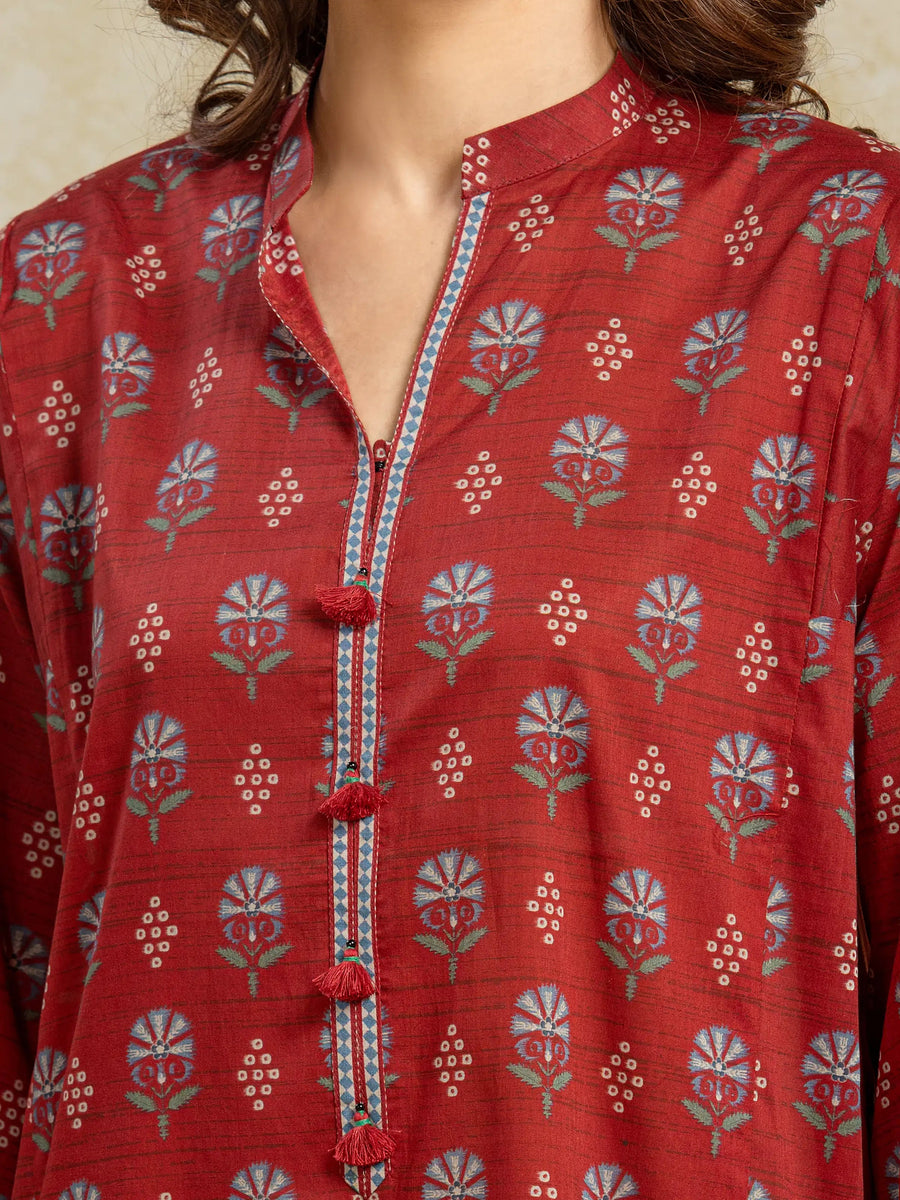 edenrobe Allure Unstitched Printed Khaddar 3Pc Suit EWU5A3-35951