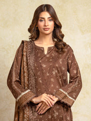 edenrobe Allure Unstitched Printed Khaddar 3Pc Suit EWU5A3-35952