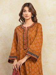 edenrobe Allure Unstitched Printed Khaddar 3Pc Suit EWU5A3-35953