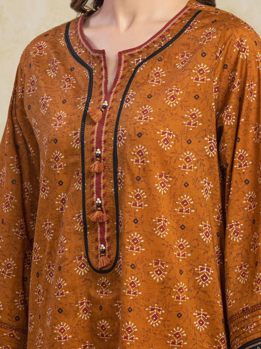 edenrobe Allure Unstitched Printed Khaddar 3Pc Suit EWU5A3-35953