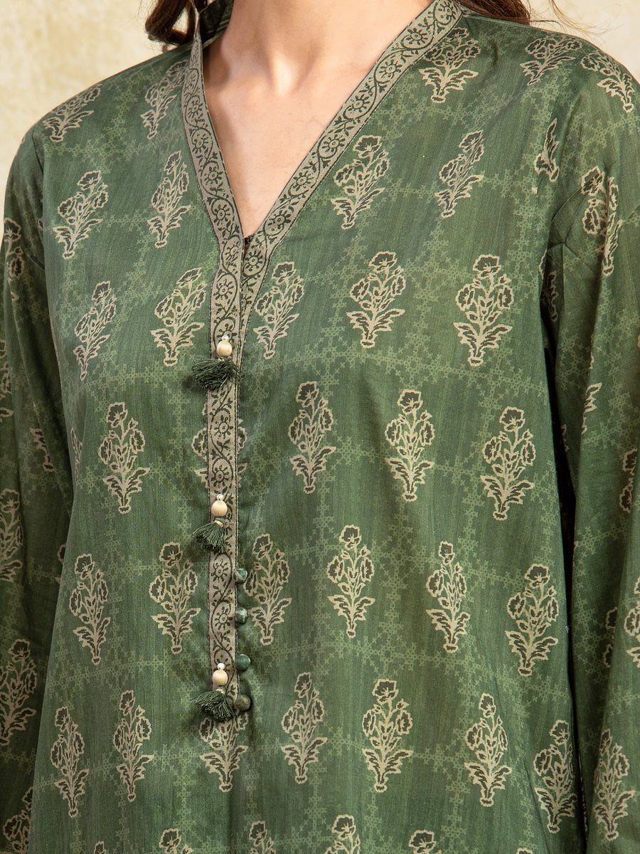 edenrobe Allure Unstitched Printed Khaddar 3Pc Suit EWU5A3-35958