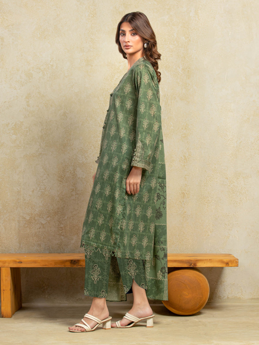 edenrobe Allure Unstitched Printed Khaddar 3Pc Suit EWU5A3-35958