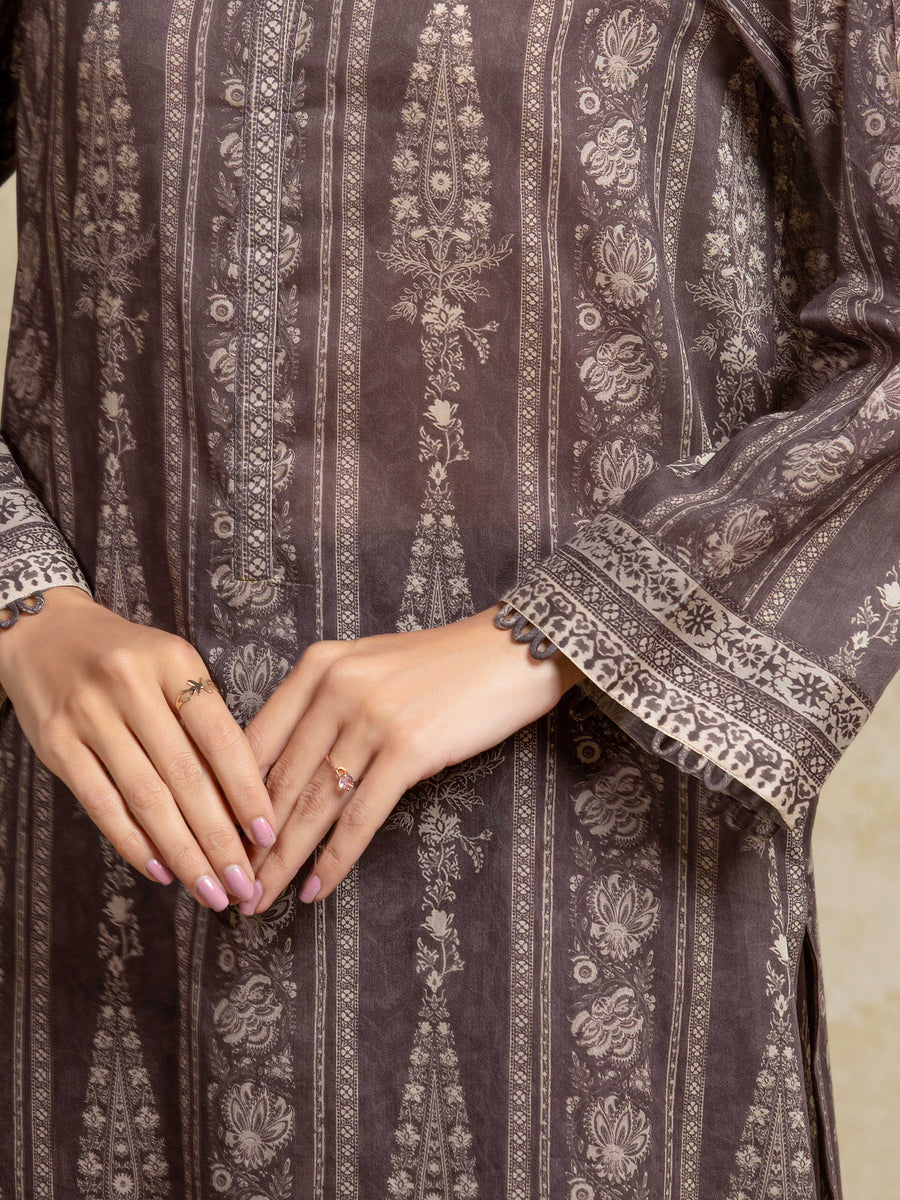 edenrobe Allure Unstitched Printed Khaddar 3Pc Suit EWU5A3-35961