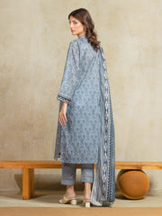 edenrobe Allure Unstitched Printed Khaddar 3Pc Suit EWU5A3-35966