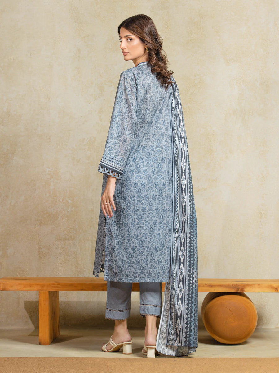 edenrobe Allure Unstitched Printed Khaddar 3Pc Suit EWU5A3-35966