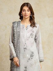 edenrobe Allure Unstitched Printed Khaddar 3Pc Suit EWU5A3-35968