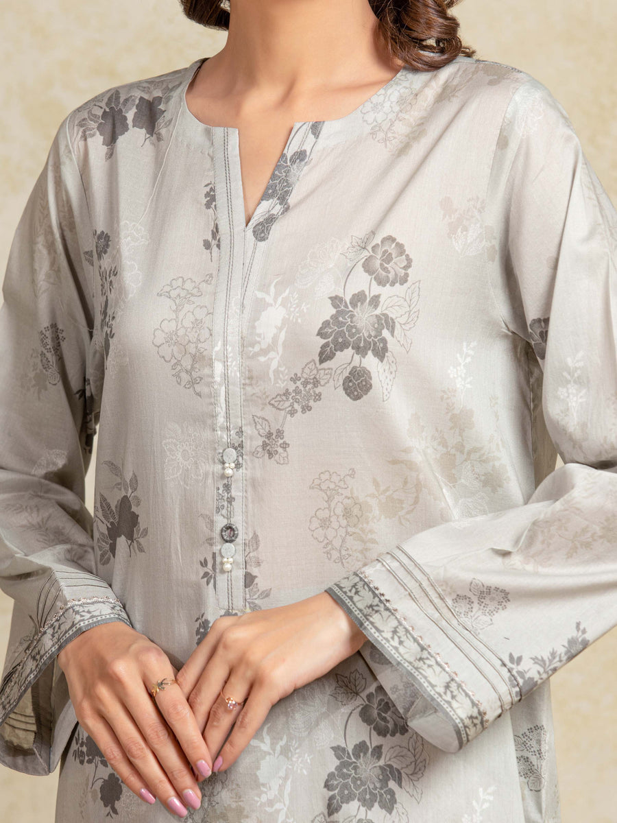 edenrobe Allure Unstitched Printed Khaddar 3Pc Suit EWU5A3-35968