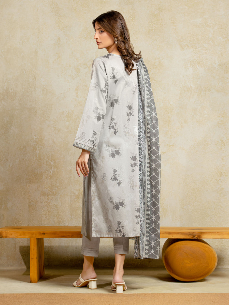 edenrobe Allure Unstitched Printed Khaddar 3Pc Suit EWU5A3-35968