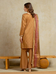 edenrobe Allure Unstitched Printed Khaddar 3Pc Suit EWU5A3-35969