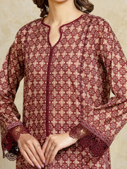 edenrobe Allure Unstitched Printed Khaddar 3Pc Suit EWU5A3-35970