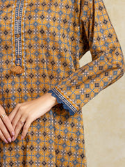edenrobe Allure Unstitched Printed Khaddar 3Pc Suit EWU5A3-35972